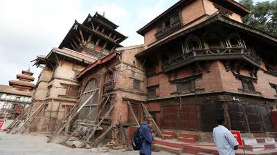 A wiew of the Durbar Square in Kathmandu, where fans gathered for Nepal's 2014 World Twenty20 matches. Pawan Singh / The National