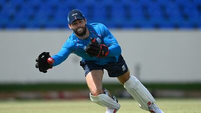Ben Foakes during training in Antigua. Getty