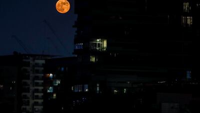 The harvest moon comes after a 'blue' supermoon wowed stargazers on August 29