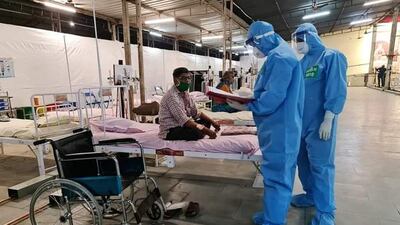 Medical equipment, syringes, masks, protective gear, food and oxygen concentrators reaches facilities in Atladara, in western India after contributions from people in the UAE, UK and Europe to a call from the Abu Dhabi temple authorities for Covid-19 relief in India.