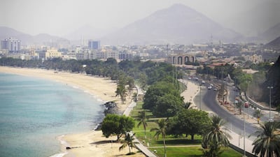 The corniche in Khor Fakkan. Sarah Dea/The National