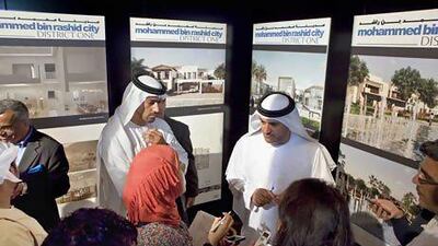 The launch of Mohammed Bin Rashid City, District One, a joint venture between Meydan and Sobah Group to develop a 4 billion square metre freehold development between Al Khail rd and Meydan racecourse. Antonie Robertson / The National