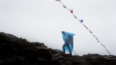 Devotees climb towards Gosaikunda Lake, the Lake sits 4,380 metres above sea level. Narendra Shrestha/EPA