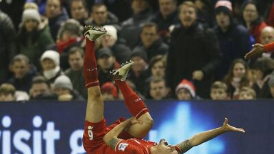 Liverpool's Dejan Lovren sustains an injury to his leg against West Brom. Reuters / Phil Noble