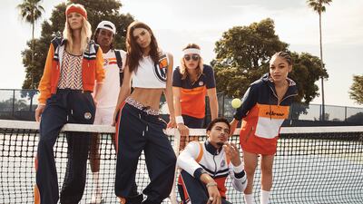 Designer sportwear from the Michael Kors x Ellesse collaboration. Photo: Michael Kors