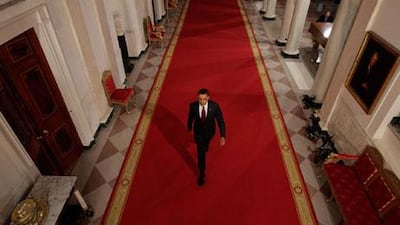 He emphasised cooperation as the way forward after mid-term election results handed the opposition Republican party a majority in the House of Representatives and gains in the Senate.