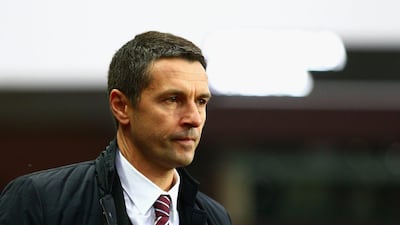 BIRMINGHAM, ENGLAND - DECEMBER 13: Remi Garde of Aston Villa looks on before the Barclays Premier League match between Aston Villa and Arsenal at Villa Park on December 13, 2015 in Birmingham, England. (Photo by Clive Mason/Getty Images)