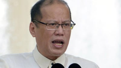 Philippine President Benigno Aquino addresses the crowd on June 12, 2013 during a ceremony in Manila commemorating the 115th anniversary of the Philippines' independence from foreign rule. AFP