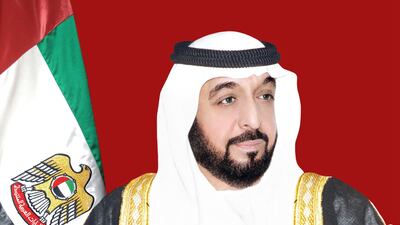 Official portrait of the President, Sheikh Khalifa.