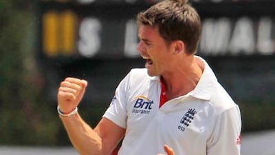 England bowler James Anderson.