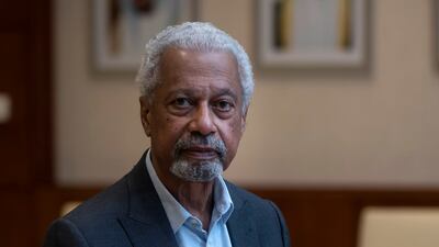 Abdulrazak Gurnah often reflects on the traumatic effects of colonialism and the refugee experience in his works. All photos Ruel Pableo for The National