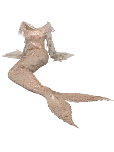 The Mythical Mermaid Gown is the creation of Berlin-based virtual fashion designer Yifan Pu, and costs $129 on virtual fashion platform XR Couture. Courtesy XR Couture