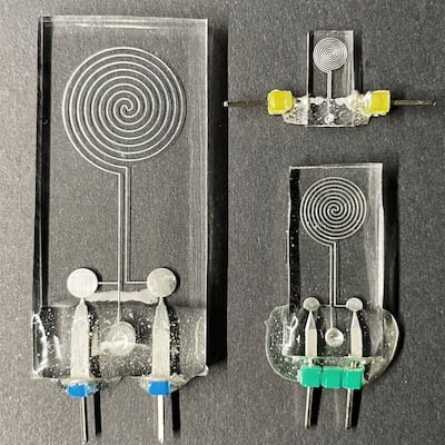 The sensors can help surgeons experience a sense of touch during keyhole surgery. Photo: NYU Abu Dhabi