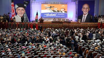 Campaigning began with Afghan presidential candidate Ashraf Ghani attending a rally during the first day of the presidential election. Reuters