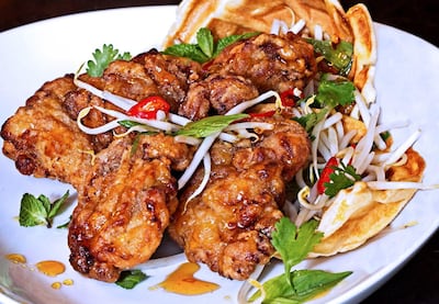 Fried Chicken Waffles, a recipe from Tamara Graffen – MasterChef Australia contestant season 9 in 2017.