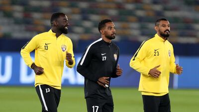 Barman, Essa and Ahmed enjoy a run together during training.