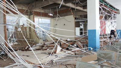 A building damaged in Maumere, East Nusa Tenggara province. Reuters