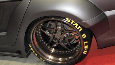 An alloy wheel detail.