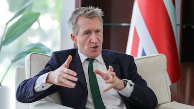 UK security chief Dan Jarvis has attended meetings with Dubai Police in a bid to help tackle financial crimes linking the UAE and Britain. Victor Besa / The National