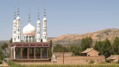 Shapo mosque in Linxia, China.