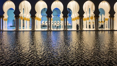 Sheikh Zayed Grand Mosque is one of Abu Dhabi's most famous tourist attractions. Reem Mohammed / The National