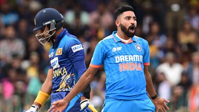 India's Mohammad Siraj picked up six wickets to set up a comprehensive win over Sri Lanka in the Asia Cup 2023 final at the R. Premadasa Stadium in Colombo on Sunday, September 17, 2023. AFP