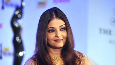 Indian Bollywood actress Aishwarya Rai Bachchan attends a press conference and announcement for the forthcoming 58th Idea Filmfare Awards. AFP