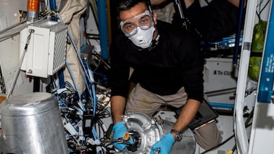 Emirati astronaut Sultan Al Neyadi reveals the importance of water on the ISS. Photo: Sultan Al Neyadi / Twitter