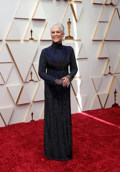 Jamie Lee Curtis wears Stella McCartney on the red carpet this year. Reuters