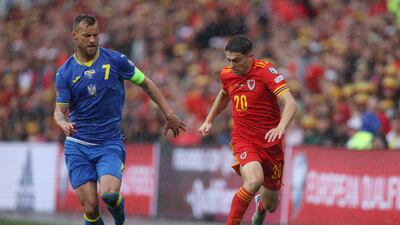 Dan James - 7, Got himself booked for dissent in the opening minutes but won the free-kick that led to the goal. Hit a tame shot straight at Bushchan, then impressively led the break forward that saw Ramsey miss the target. Unlucky to see his effort blocked by Mykola Matviyenko. Action Images