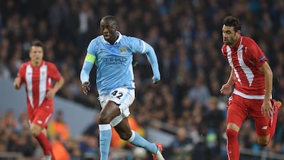 Yaya Toure has made just one appearance for Manchester City this season. Oli Scarff / AFP