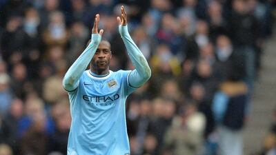Yaya Toure reached the 20-goal mark for Manchester City this season on Saturday. Paul Ellis / AFP / March 22, 2014