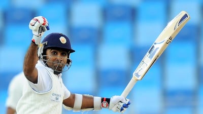 Mahela Jayawardene batted through a lot of pain after he split the webbing between fingers on his left hand in Dubai. Ishara S Kodikara / AFP