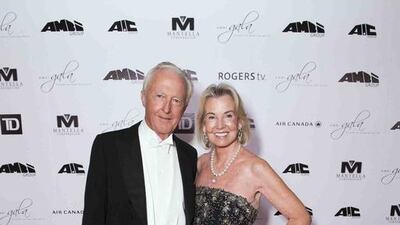 Galen Weston, left, and Hilary Weston arrive at the 2nd Annual AMBI Gala at The Ritz-Carlton Hotel on Wednesday, Sept. 7, 2016, in Toronto. (Photo by Arthur Mola/Invision/AP)