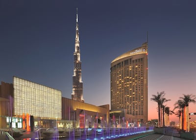 The Address Dubai Mall is among the five hotels Emaar Hospitality Group has agreed to sell. Courtesy: Le Portes Des Indes