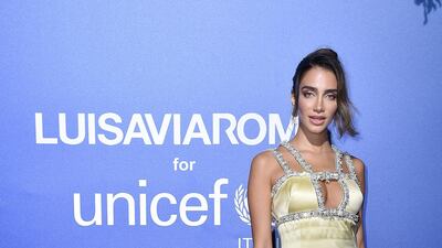 Jessica Kahawaty attends the Unicef Summer Gala on August 9, 2019 in Porto Cervo, Italy. Getty Images