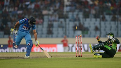 A close encounter between arch-rivals India and Pakistan, and the non-traditional use of camera angles added to the experience of cricket-lovers. Munir uz Zaman / AFP