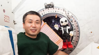 Astronaut Koichi Wakata and robot Kirobo had a conversation about Christmas and zero gravity on board the International Space Station this month. EPA
