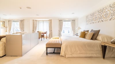 The master suite covers an entire floor. Courtesy Vyomm.com