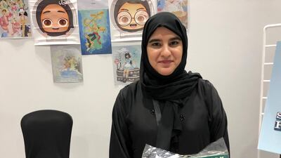 Emirati artist Shamma Alkhaja, 26, created a book about her fight against depression. Photo by Michael Coetzee