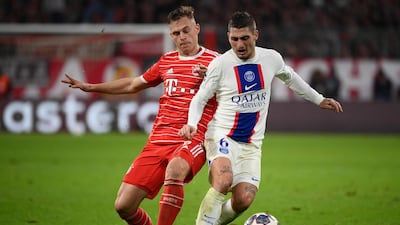 Marco Verratti 6: Snapped at Bayern heels from the off and was PSG’s most effective passer in opening 45. But caught in possession on edge of box which led to Choupo-Moting opening scoring. AFP