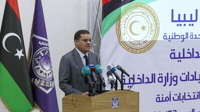 Prime Minister Abdul Hamid Dbeibah. AFP