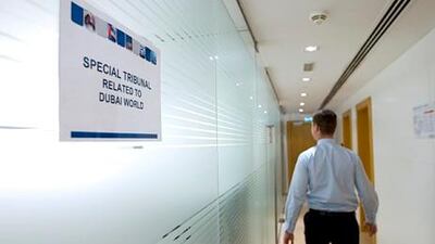 The special tribunal related to Dubai World at DIFC Courts, where many cases have been resolved. Sarah Dea / The National