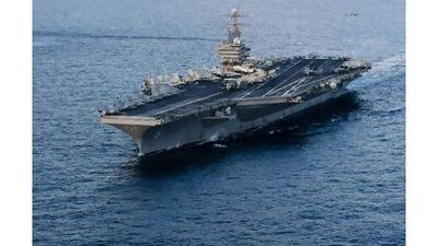 The US naval presence in the Gulf, led by the USS Abraham Lincoln, must not be a spark for war, one reader warns. AFP