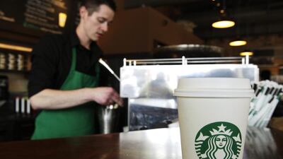 As of September 2013, Starbucks had 137,000 employees, about three-fourths of its global workforce, in the United States. Ted Warren / AP Photo