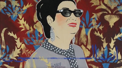 Chant Avedissian's 'You Are Love' (2008), of Egyptian diva Umm Kulthum. Courtesy Barjeel Art Foundation