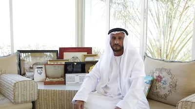 Mohammed Al Ameri recalls the old days at his home in Al Ain. All photos by Nilanjana Gupta / The National
