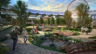 The centre is planned to include a 200,000 square foot botanical garden at its centre. Courtesy Cityland Group