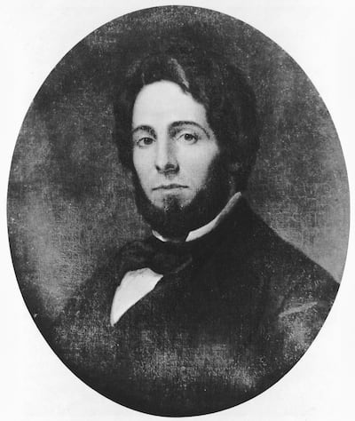 American novelist Herman Melville portrayed around 1850. Moby-Dick was published in 1851. Getty Images