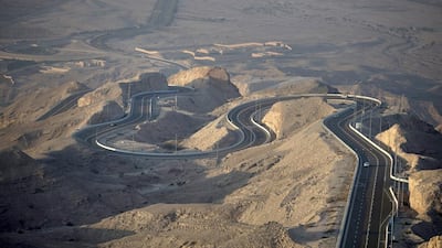The driver-friendly road up Jebel Hafeet. Silvia Razgova / The National